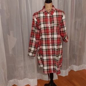 Flannel sleepshirt